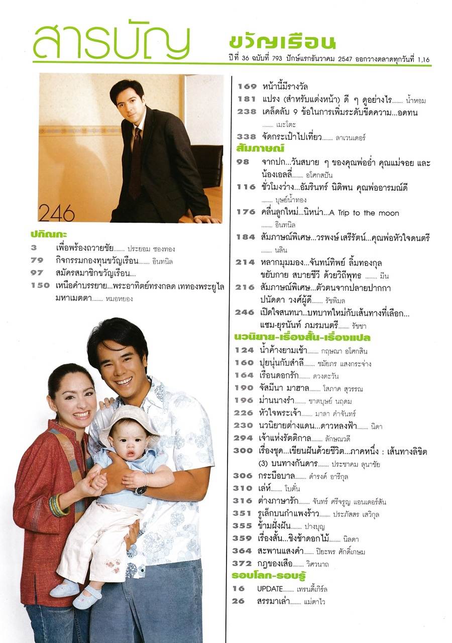 (วันวาน) ขวัญเรือน ปีที่ 36 ฉบับที่ 793 ธันวาคม 2547