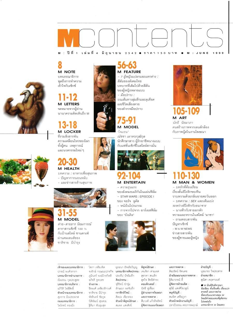 (วันวาน) ต่าย-สายธาร นิยมการณ์ @ M Magazine vol.1 no.4 June 1999