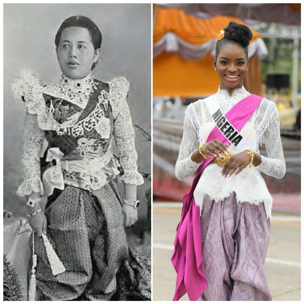 Thailand 🇹🇭:Thai style in the region of King Rama V, mixed fashion of Victorian style and Thai traditional.