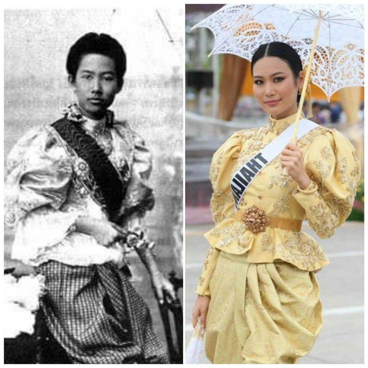 Thailand 🇹🇭:Thai style in the region of King Rama V, mixed fashion of Victorian style and Thai traditional.