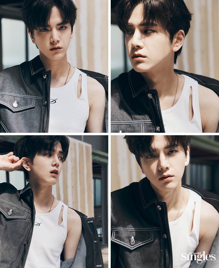 (THE BOYZ) Younghoon, Hyunjae, Kevin & New @ Singles Korea May 2022