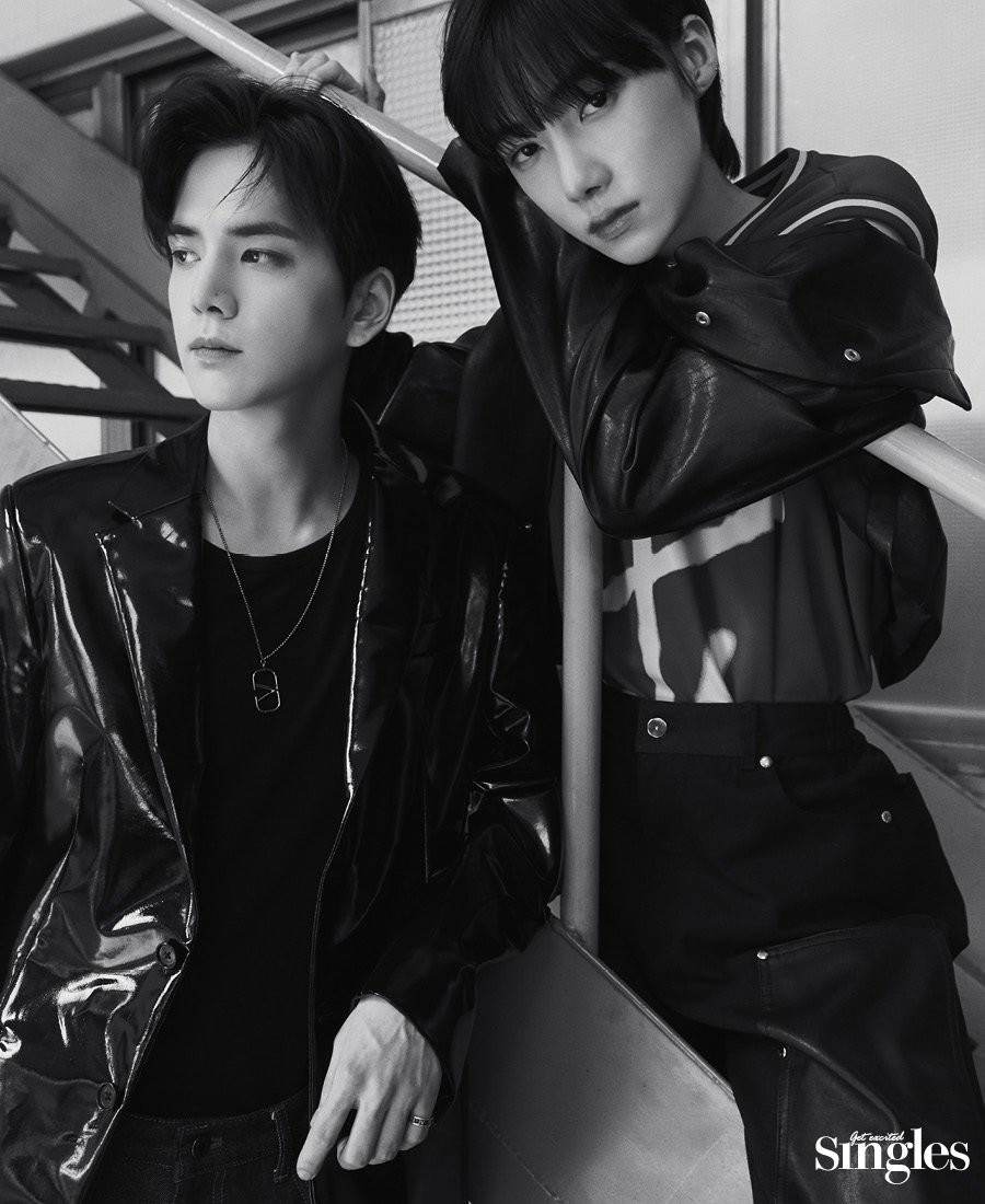 (THE BOYZ) Younghoon, Hyunjae, Kevin & New @ Singles Korea May 2022