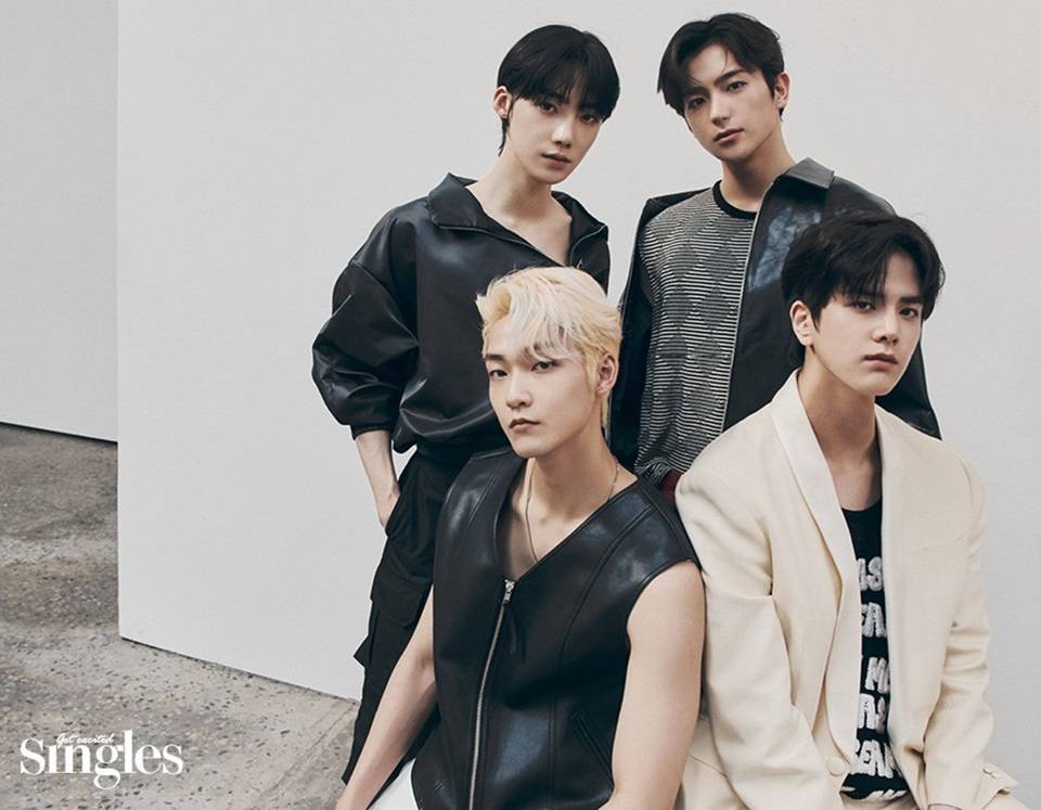 (THE BOYZ) Younghoon, Hyunjae, Kevin & New @ Singles Korea May 2022