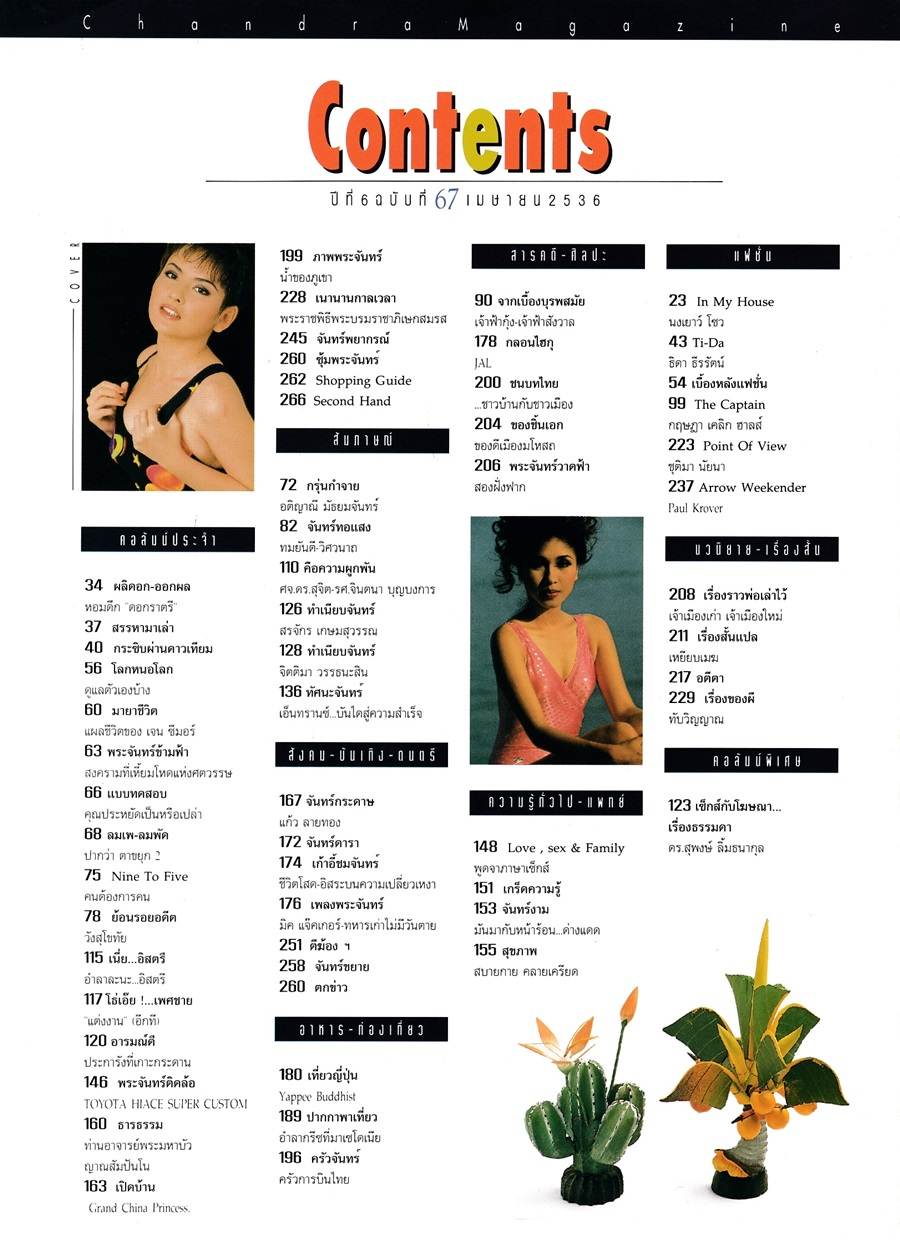(วันวาน) ธิดา ธีรรัตน์ @ นิตยสาร จันทร์ ปีที่  6 ฉบับที่  67 เมษายน 2536
