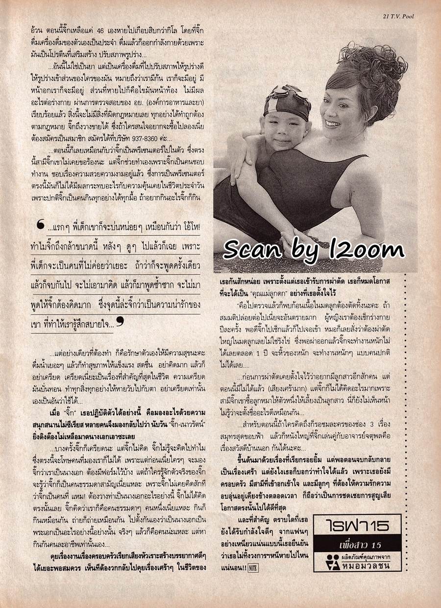 (วันวาน) จิ๊ก เนาวรัตน์ @ นิตยสาร ทีวีพูล ปีที่ 9 ฉบับที่ 458 มีนาคม 2542