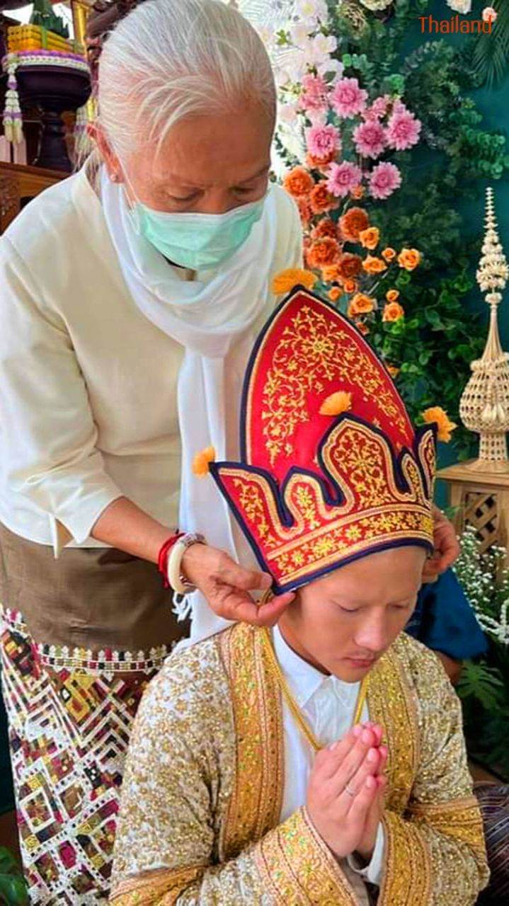 หมวกกาบ, หม่อมกาบ หรือ กระโจมหัว ในพิธีบวชนาค จังหวัดร้อยเอ็ด