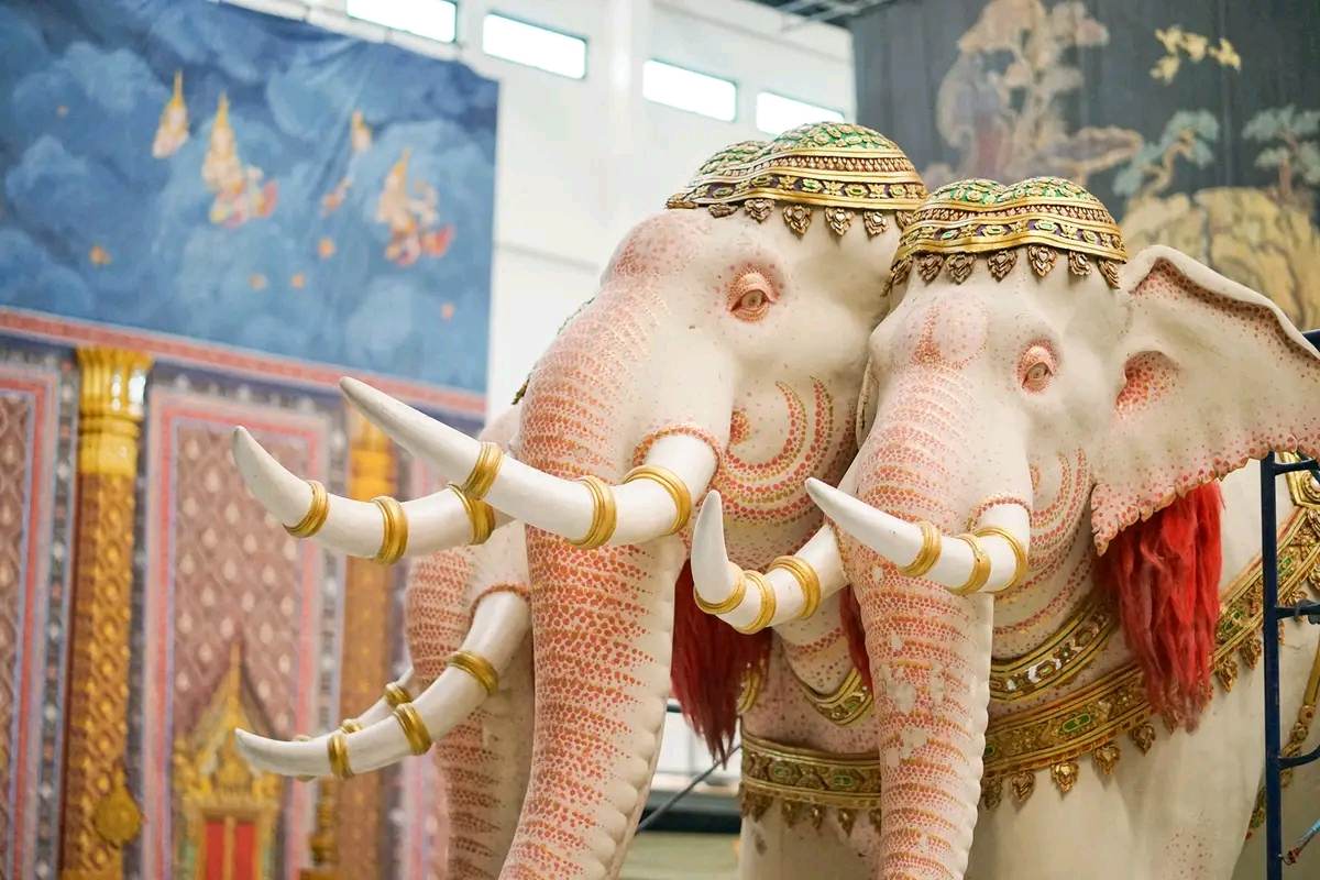 Thailand:Thai art:Thai culture.ฉากและอุปกรณ์ประกอบโขน:Khon: Asia art.