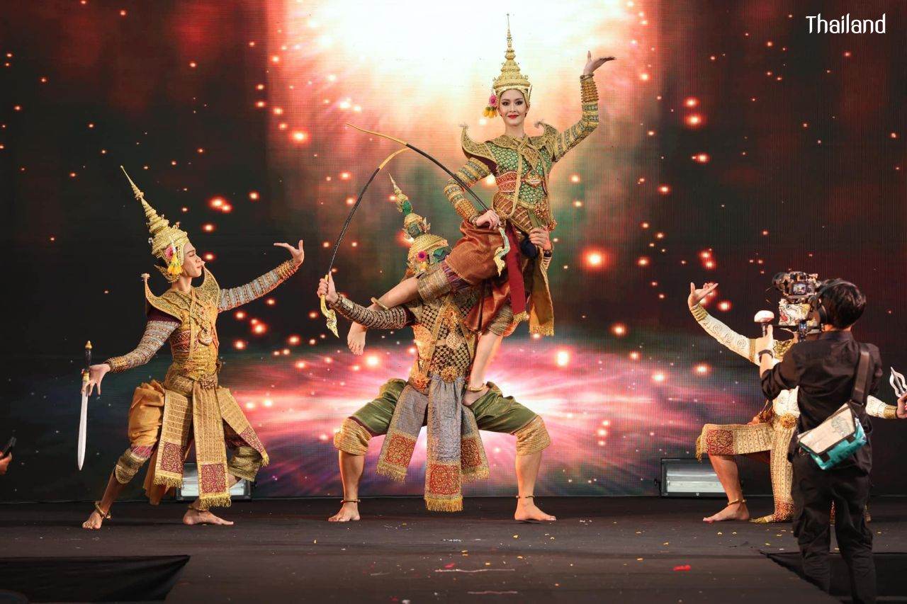 Khon performance by Rock Kwanlada, Miss Tiffany 2020 in the International Queen 2022 contest at Pattaya | THAILAND 🇹🇭
