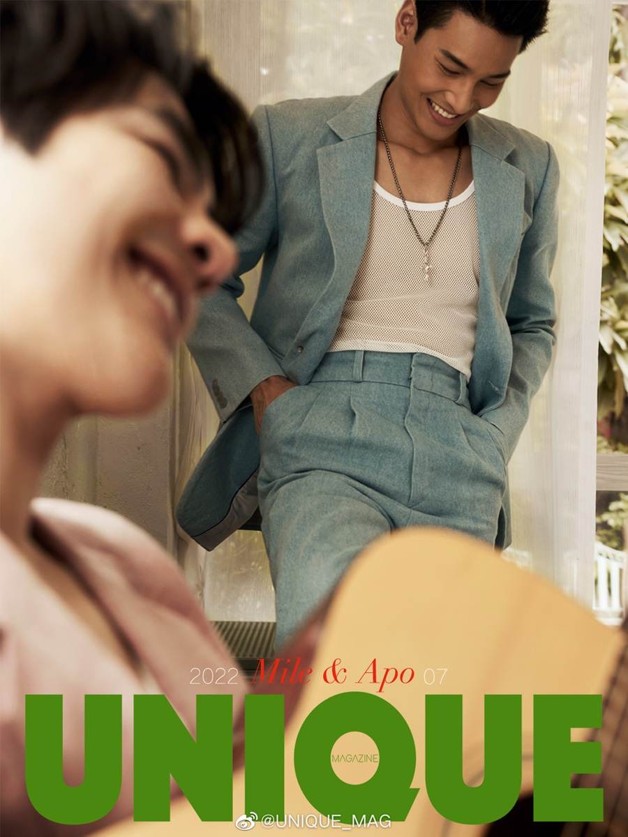 อาโป-ณัฐวิญญ์ & มาย-ภาคภูมิ @ UNIQUE Magazine China July 2022