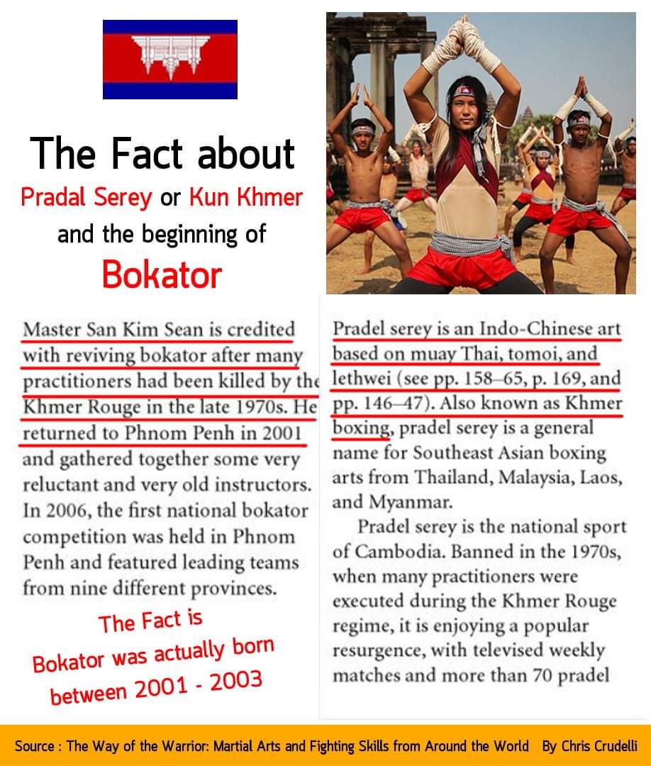 Kun Bokator is really a fake martial art that is created by a Cambodian Goverment