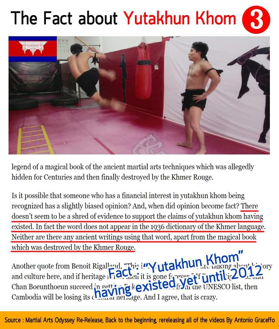 Kun Bokator is really a fake martial art that is created by a Cambodian Goverment