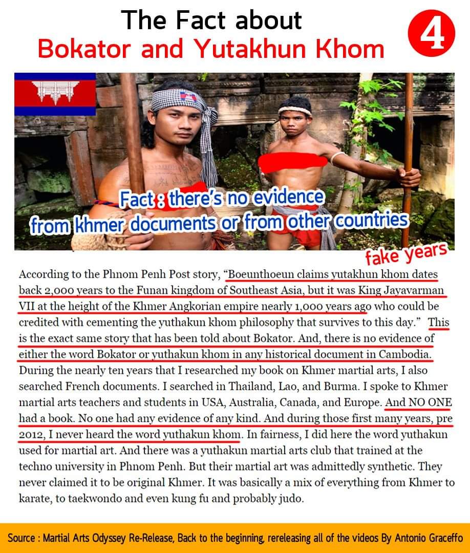 Kun Bokator is really a fake martial art that is created by a Cambodian Goverment