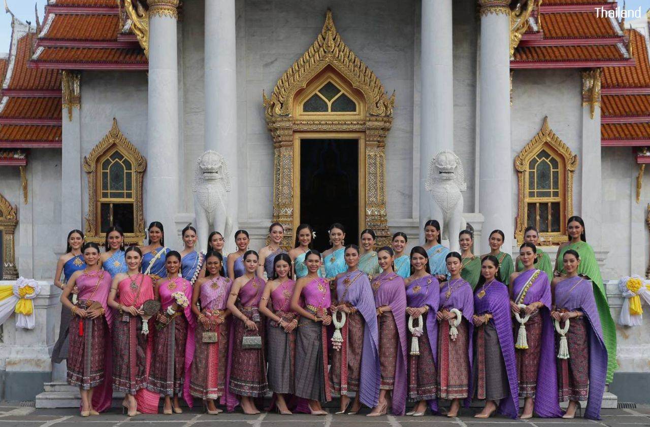 30 MISS UNIVERSE THAILAND 2022 contestants in Thai National Costume | THAILAND 🇹🇭