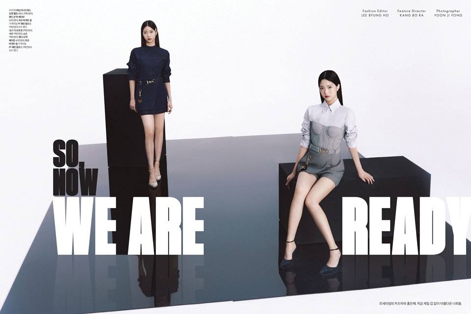 ( LE SSERAFIM) Eunchae & Kazuha @ Cosmopolitan  Korea August 2022