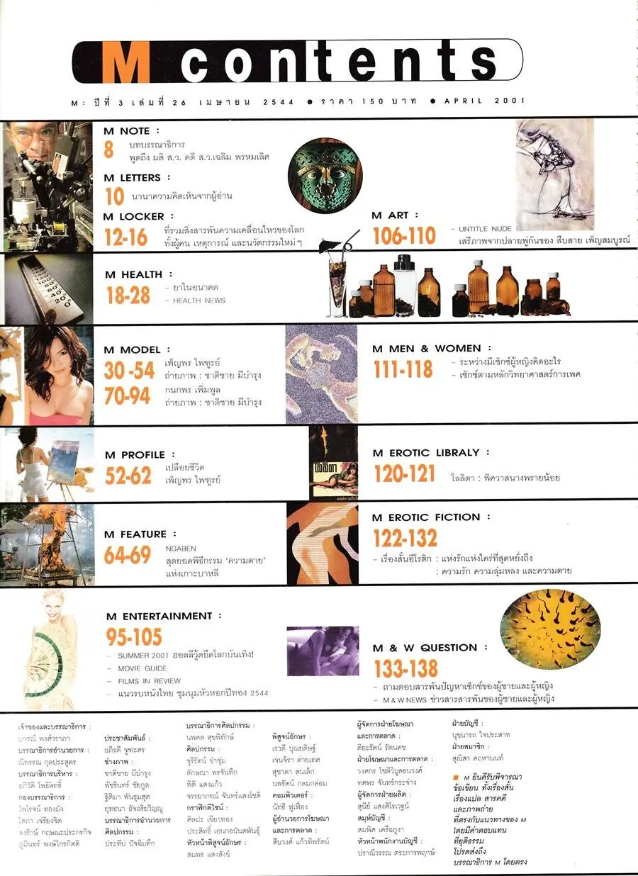 (วันวาน) เพ็ญพร ไพฑูรย์ @ M Magazine ปีที่ 3 ฉบับที่ 26 เมษายน 2544