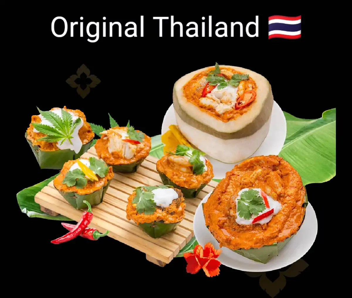 🇹🇭Amok:Thai food:ห่อหมกอาหารไทยโบราณ:Steamed Red Curry Fish (Hor Mok Plaa)