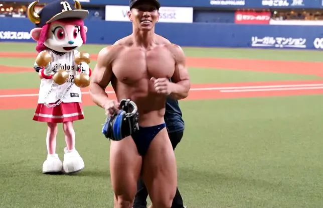 นักกีฬา Baseball โชว์