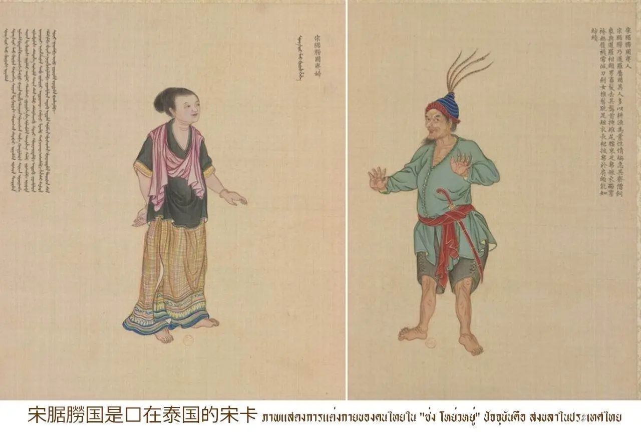 “暹” SIAM PEOPLE in Portraits of Periodical Offering (Qing dynasty, 18th century) 🇹🇭