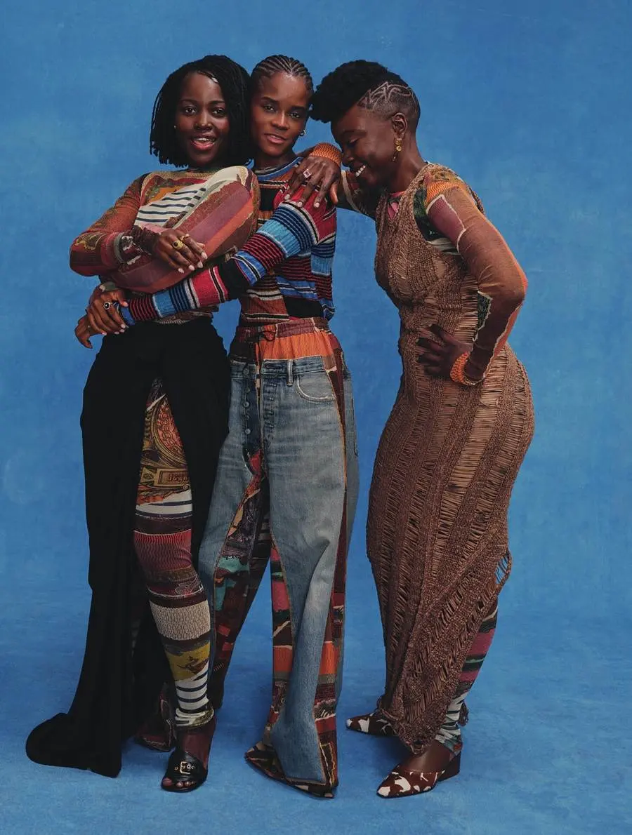 Lupita Nyong&rsquo;o, Letitia Wright & Danai Gurira @ ELLE UK November 2022