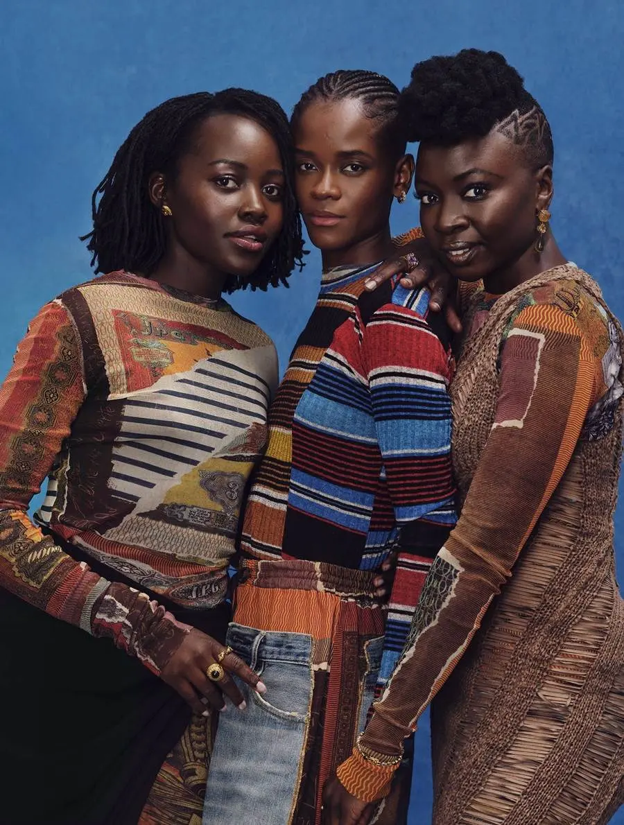 Lupita Nyong&rsquo;o, Letitia Wright & Danai Gurira @ ELLE UK November 2022