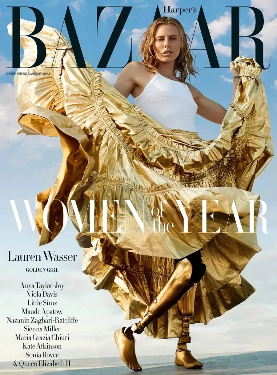 Lauren Wasser @ Harper's BAZAAR UK Dec 2022-Jan 2023
