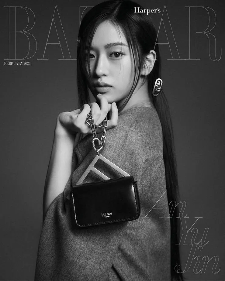 (IVE) AN YuJin @ Harper's BAZAAR Korea February 2023