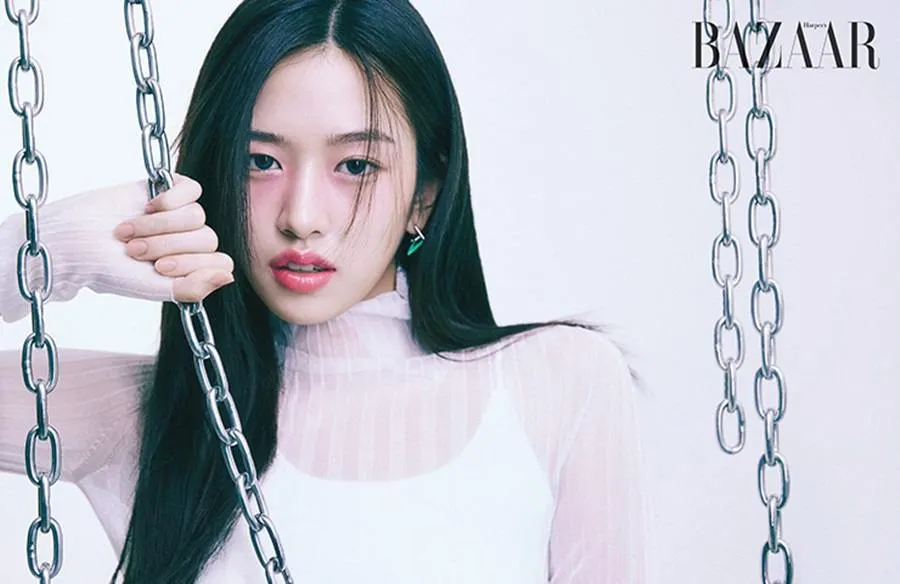 (IVE) AN YuJin @ Harper's BAZAAR Korea February 2023