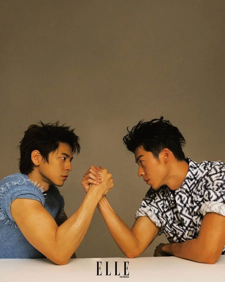 Greg Hsu & Austin Lin @ ELLE Taiwan February 2023