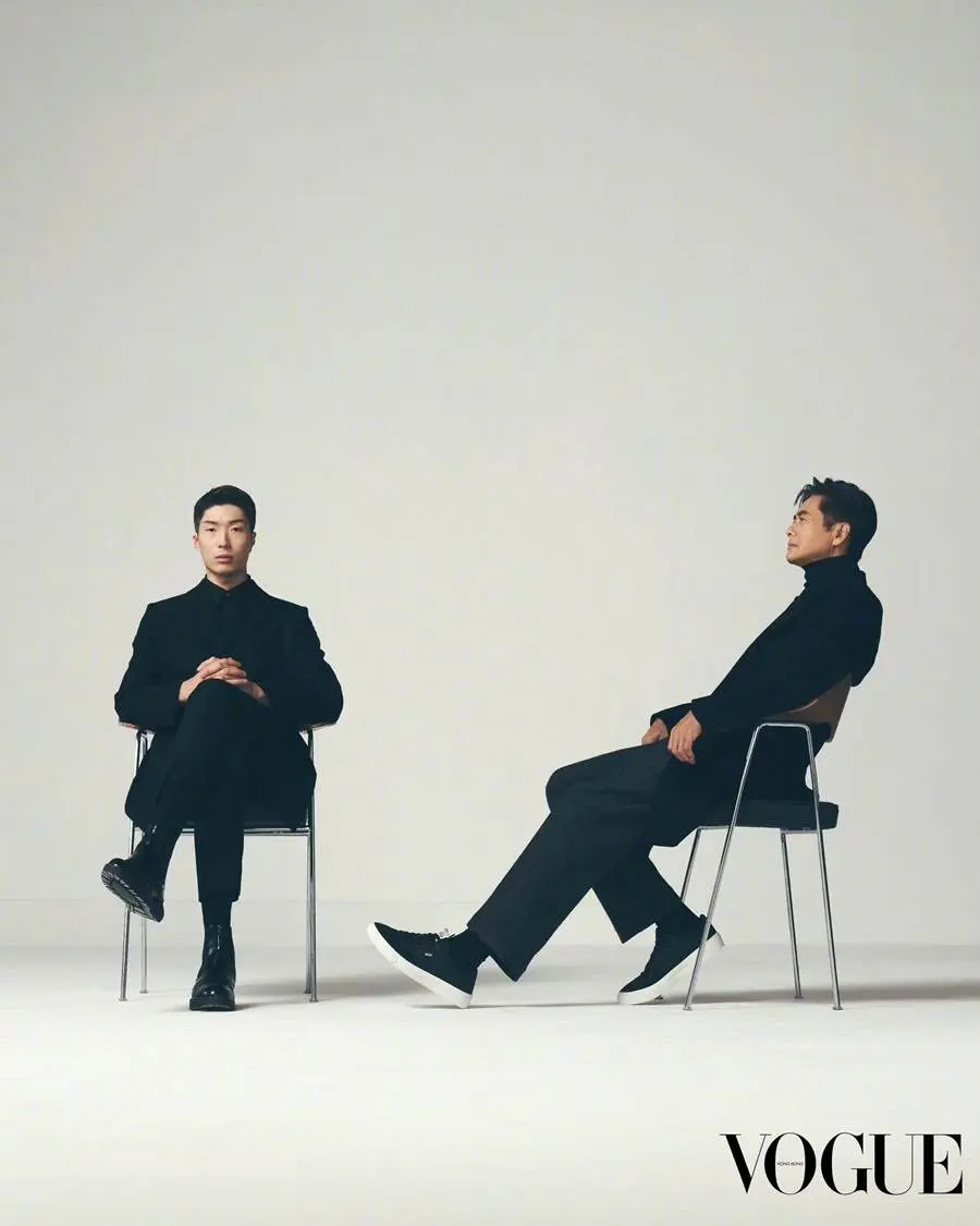 Chow Yun Fat & Cheung Ka Long @ VOGUE HK February 2023
