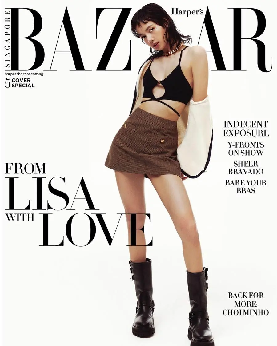 (BLACKPINK) LISA @ Harper's BAZAAR Singapore March 2023