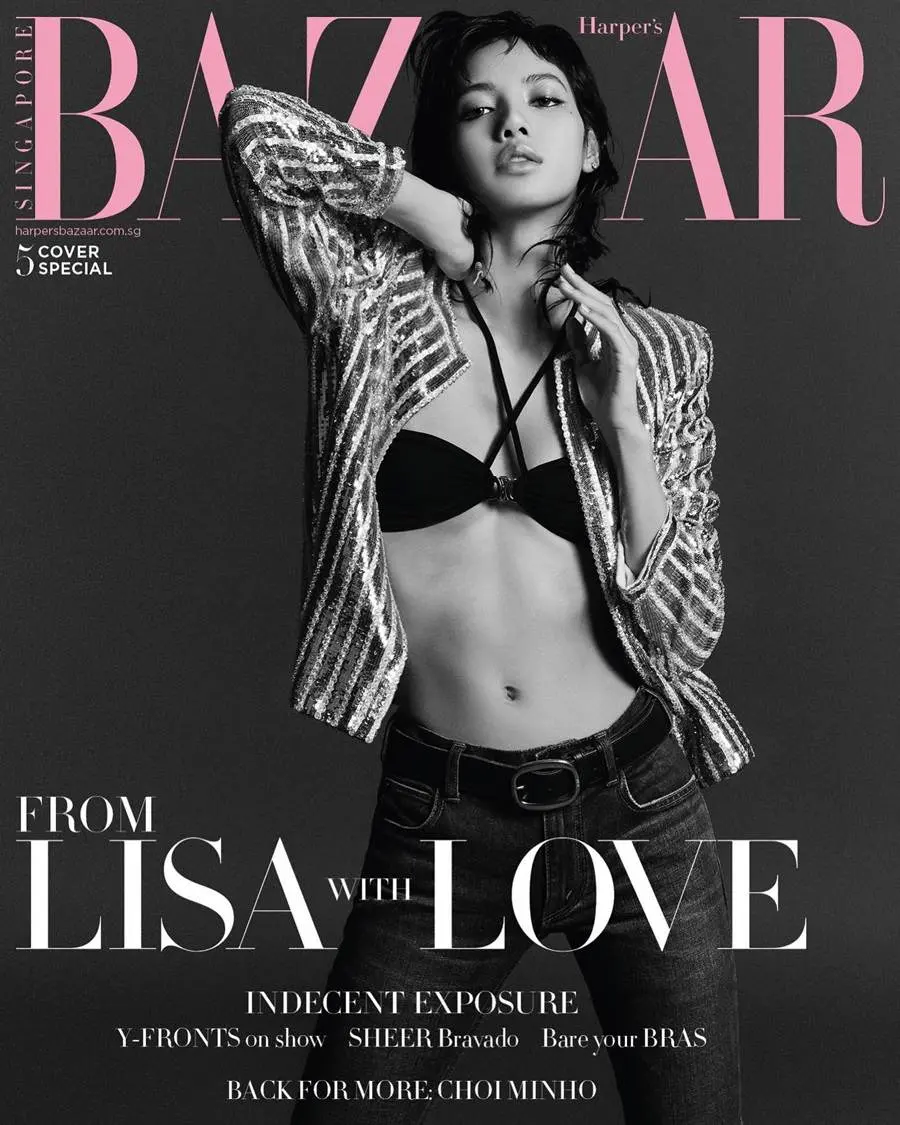 (BLACKPINK) LISA @ Harper's BAZAAR Singapore March 2023