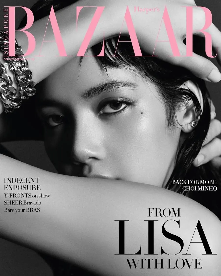 (BLACKPINK) LISA @ Harper's BAZAAR Singapore March 2023