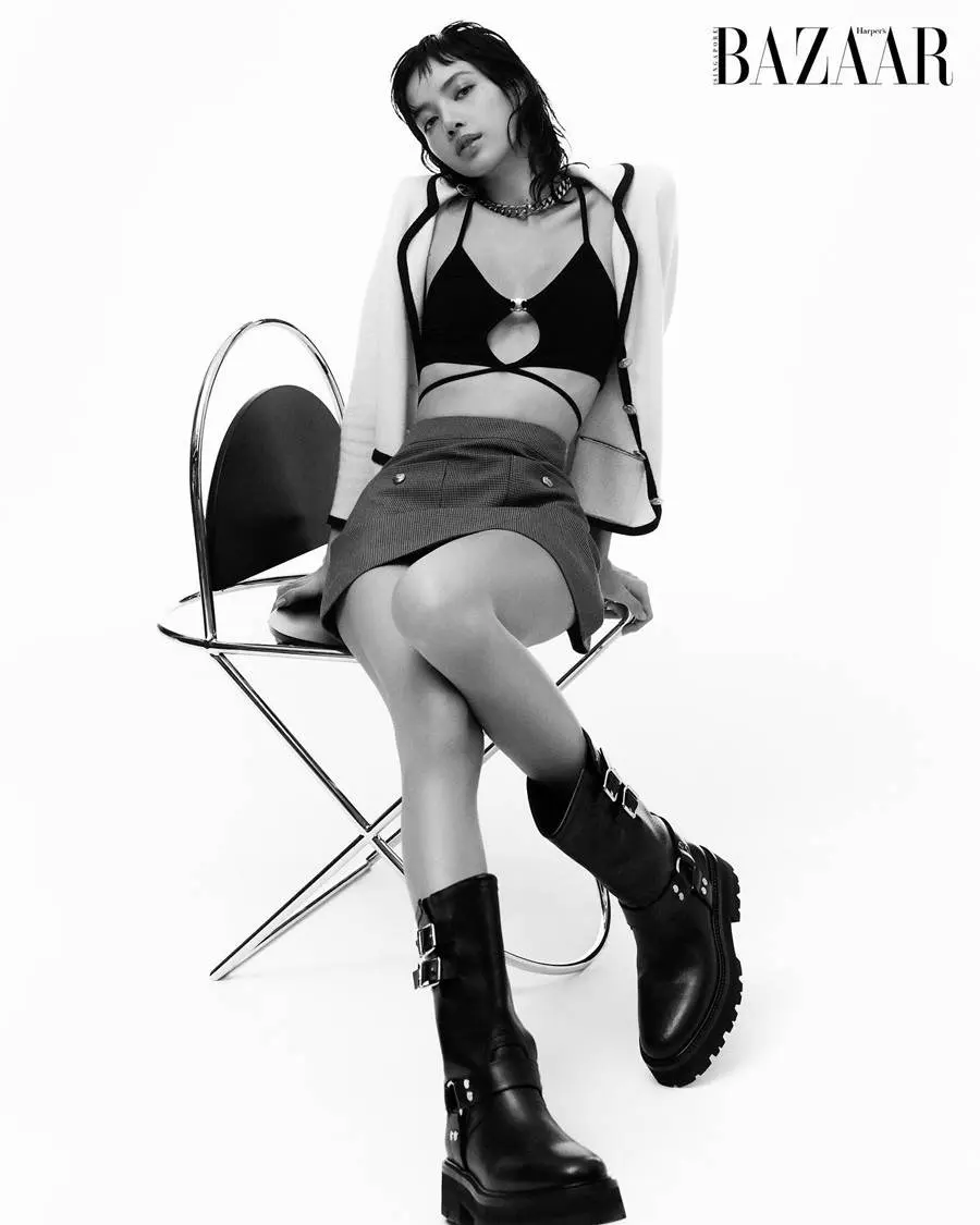 (BLACKPINK) LISA @ Harper's BAZAAR Singapore March 2023