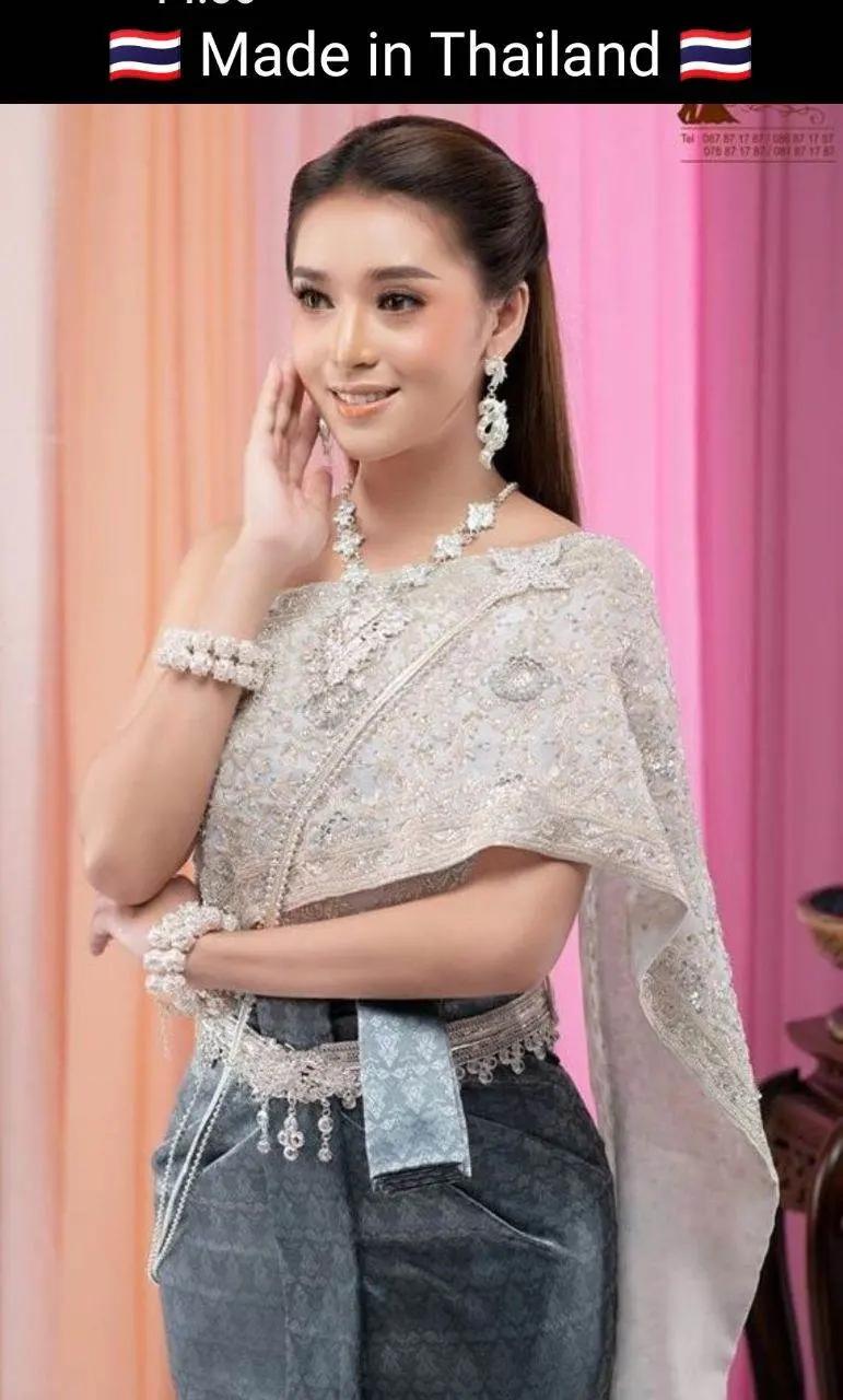 Cambodia wedding costume : ชุดไทยโดยนางแบบกัมพูชา: Khmer wedding dress. Cambodia history