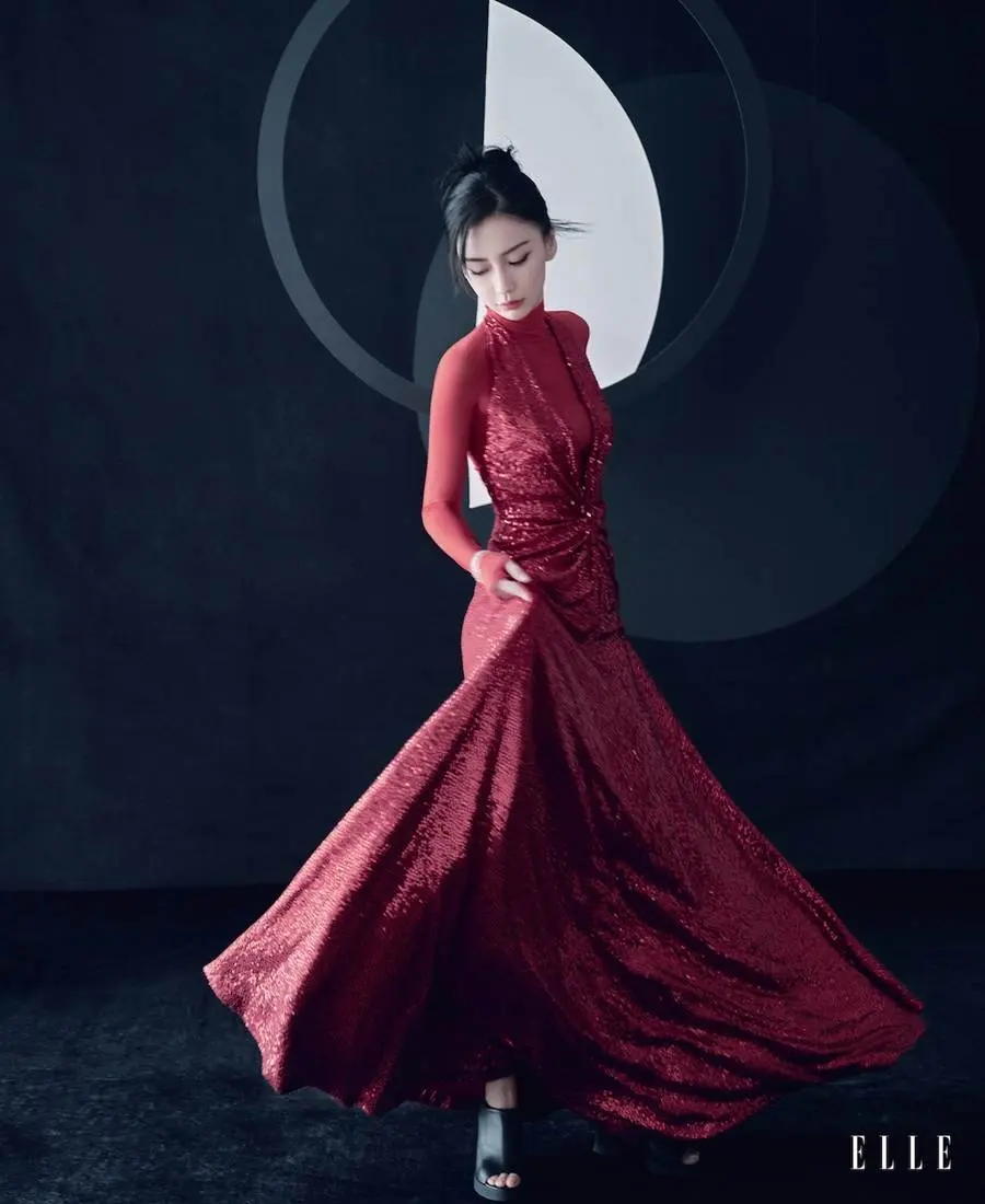 Angelababy @ ELLE Singapore March 2023