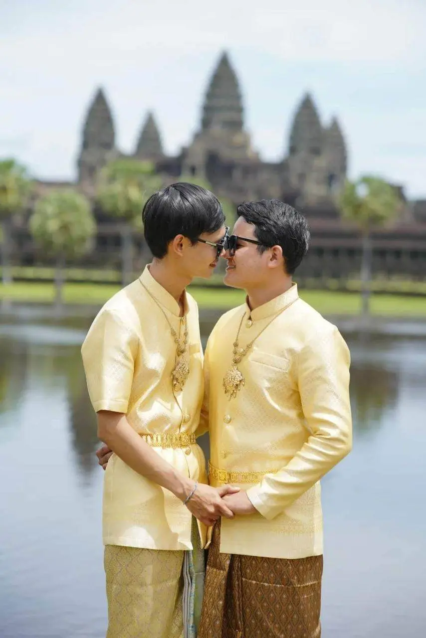 Cambodia wedding costume💖💖.Cambodia history. รักไม่มีพรมแดน