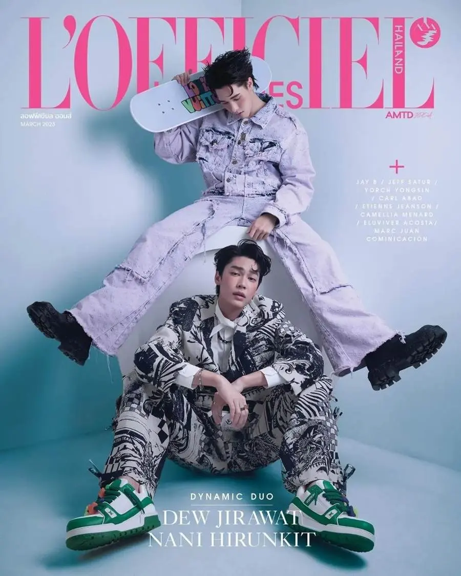 ดิว-จิรวรรตน์ & นานิ-หิรัญกฤษฎิ์ @ L'Officiel Hommes Thailand March 2023