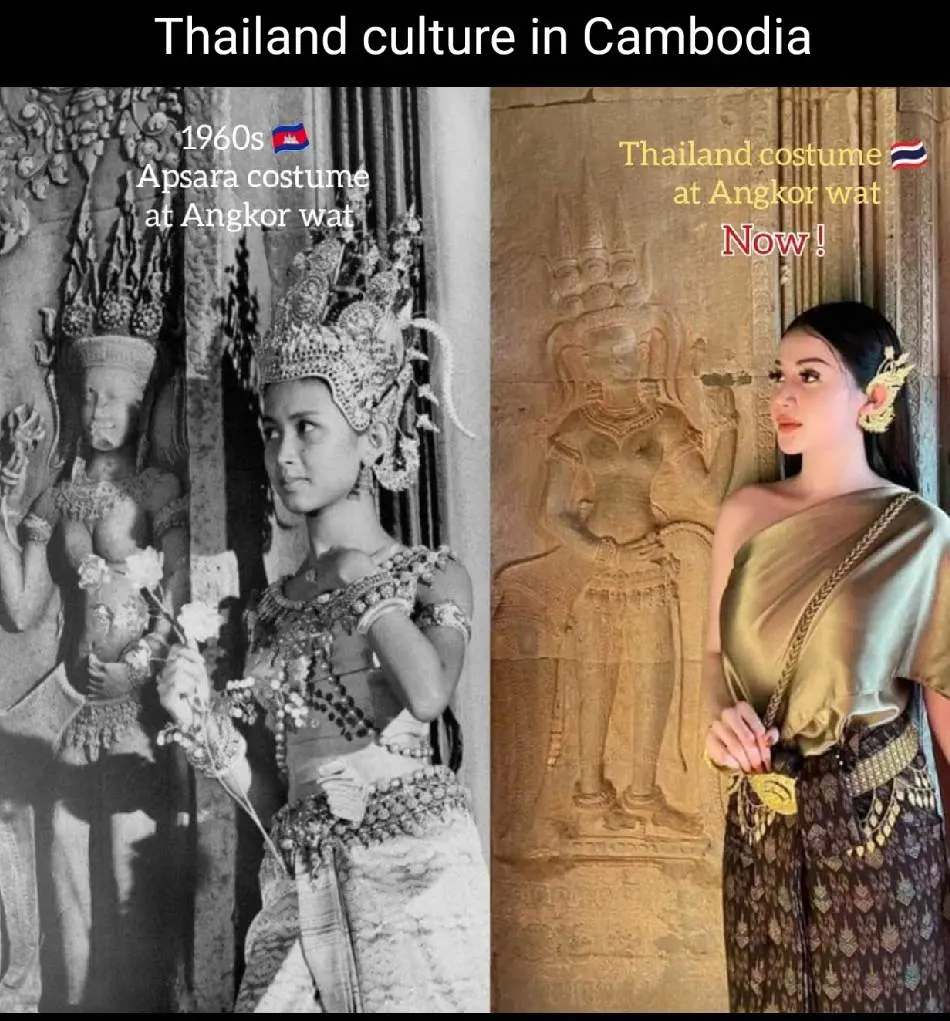 Cambodia national costume.ชุดกัมพูชา. Cambodia history.Asian wedding costume