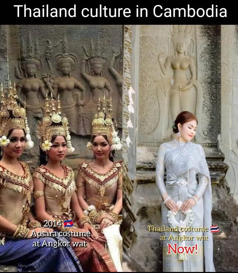 Cambodia national costume.ชุดกัมพูชา. Cambodia history.Asian wedding costume