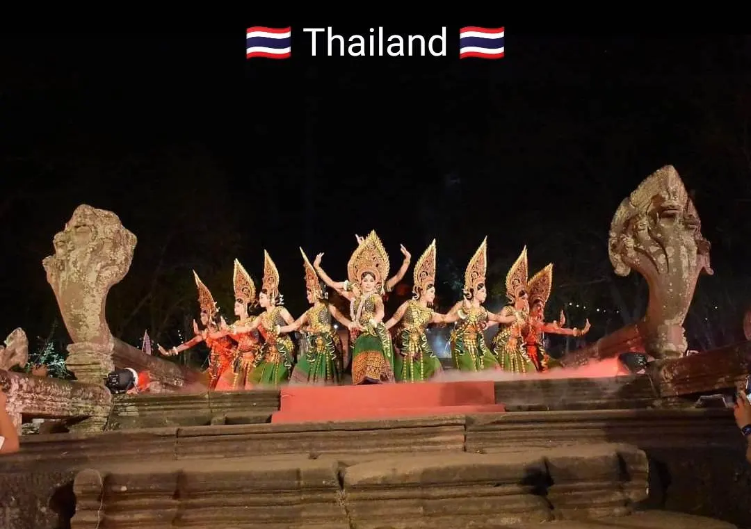 Apsara dance. Apsara style
