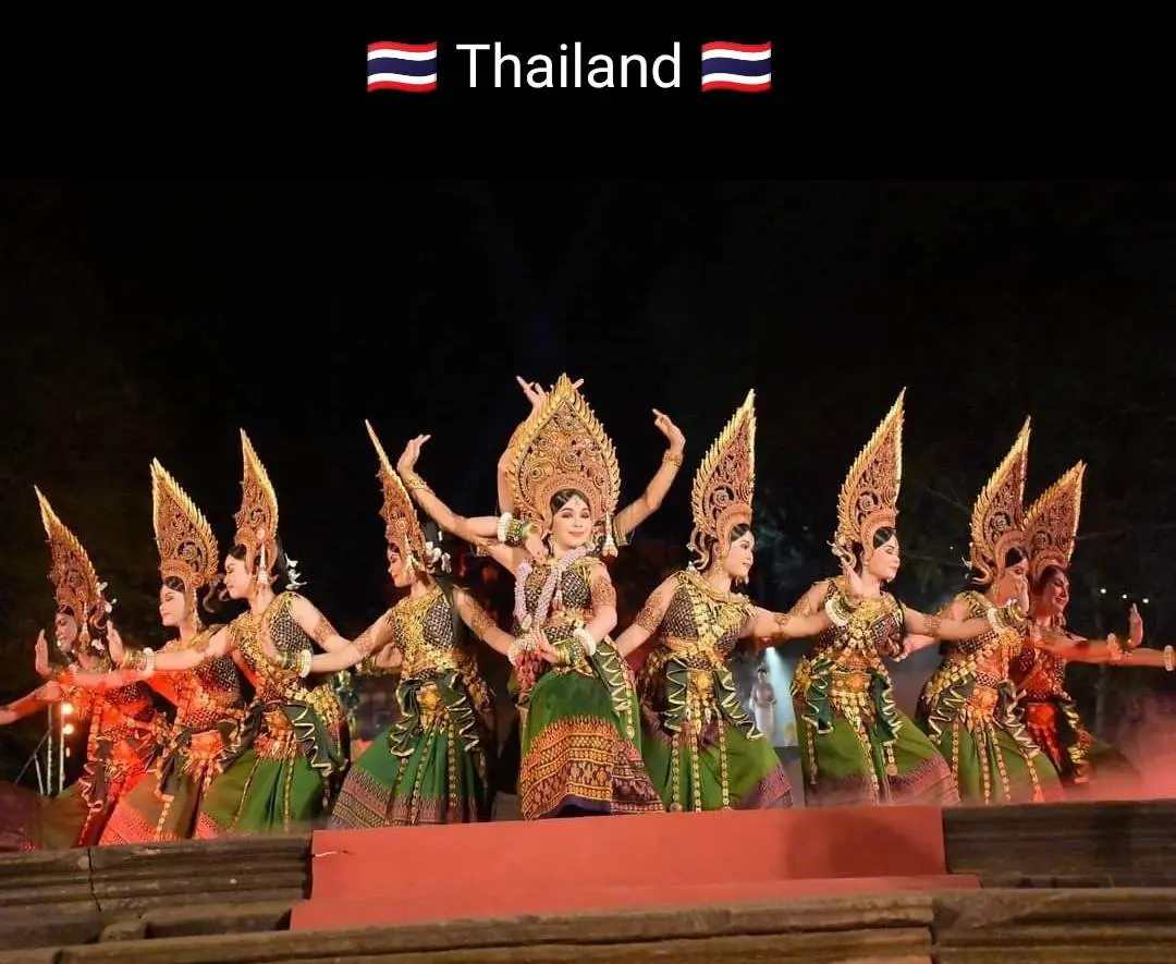Apsara dance. Apsara style