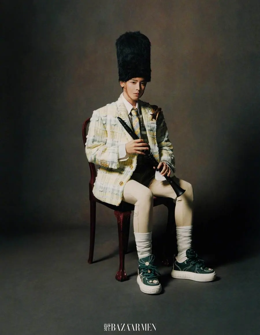 Hou Minghao @ Harper's BAZAAR Men China April 2023