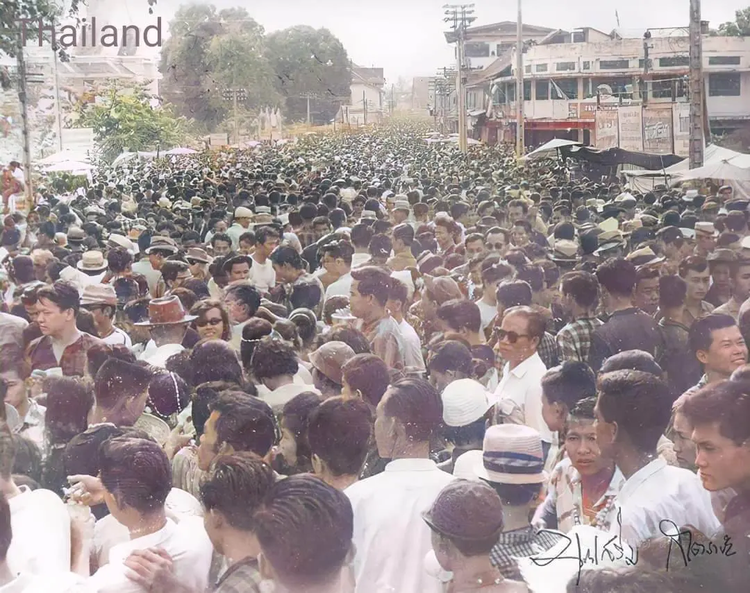 Thailand 🇹🇭:Songkran Festival in Chiang Mai,old photos.Songkran history.