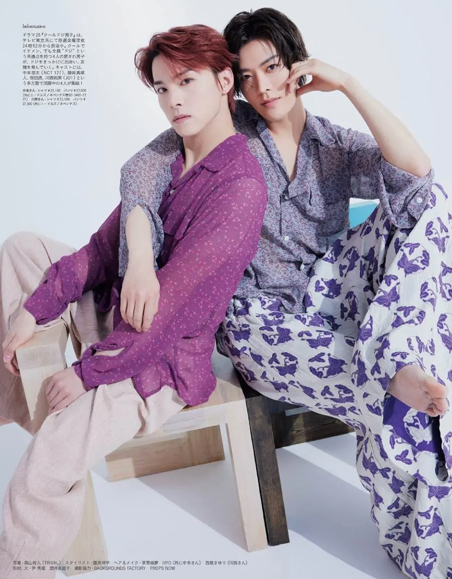 (NCT 127) Yuta & (JO1) Kawanishi Takumi @ anan Magazine Japan May 2023