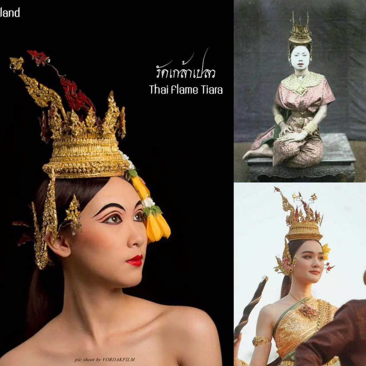 ðđðThailand:Thai crowns in various designs used for dancing