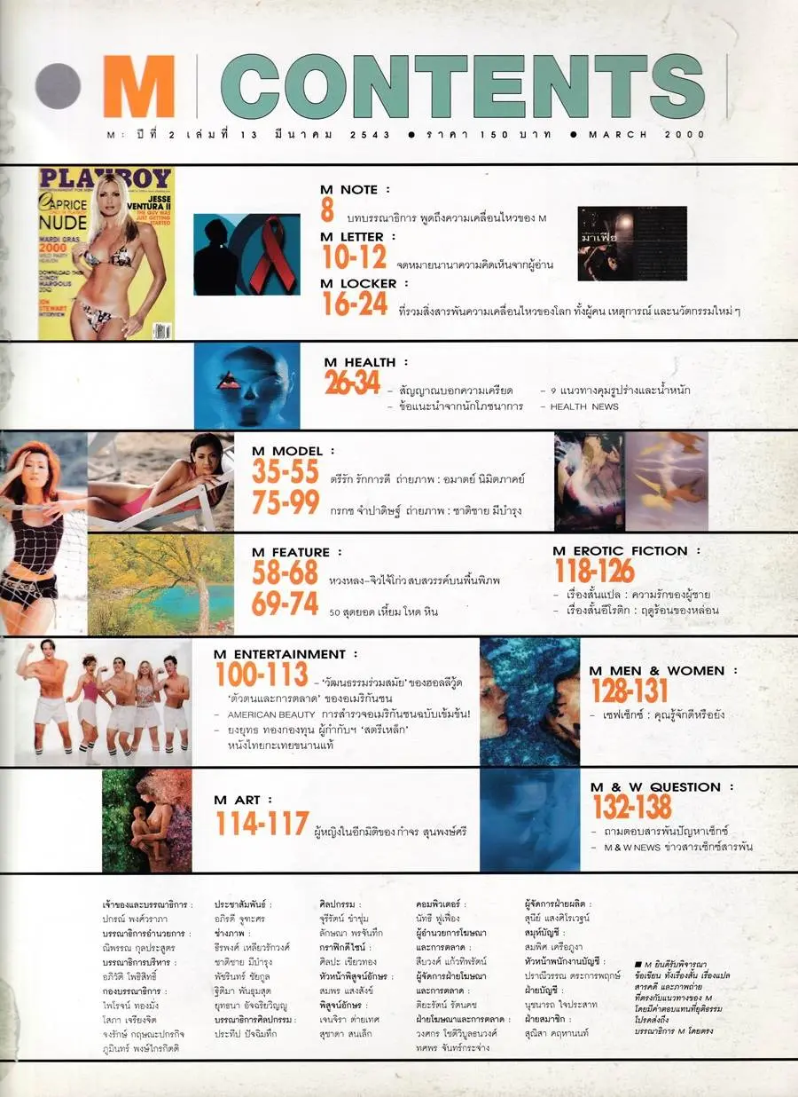 (วันวาน) บุ๋ม-ตรีรัก รักการดี @ M Magazine vol.2 no.13 March 2000