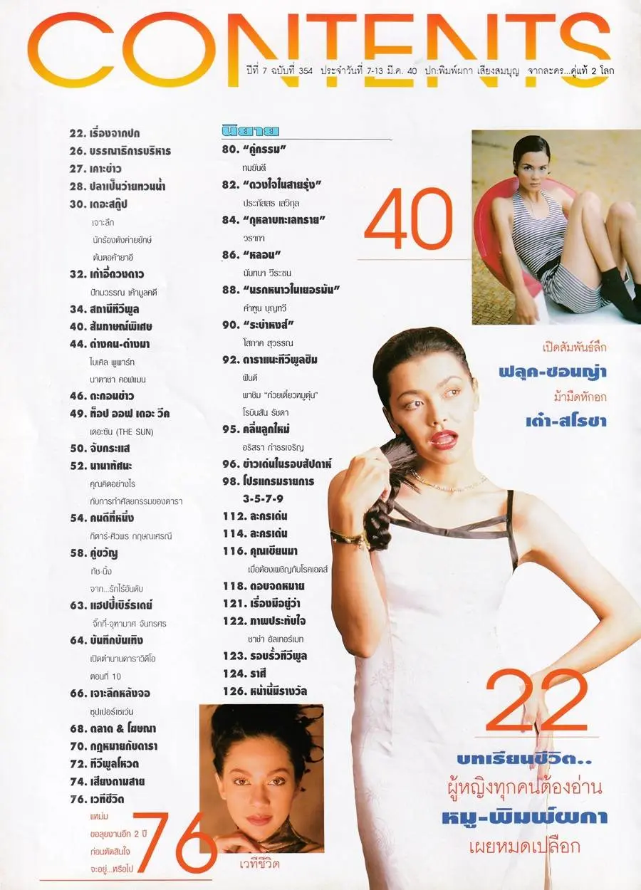 (วันวาน) หมู พิมพ์ผกา @ นิตยสาร ทีวีพูล ปีที่ 7 ฉบับที่ 354 มีนาคม 2540