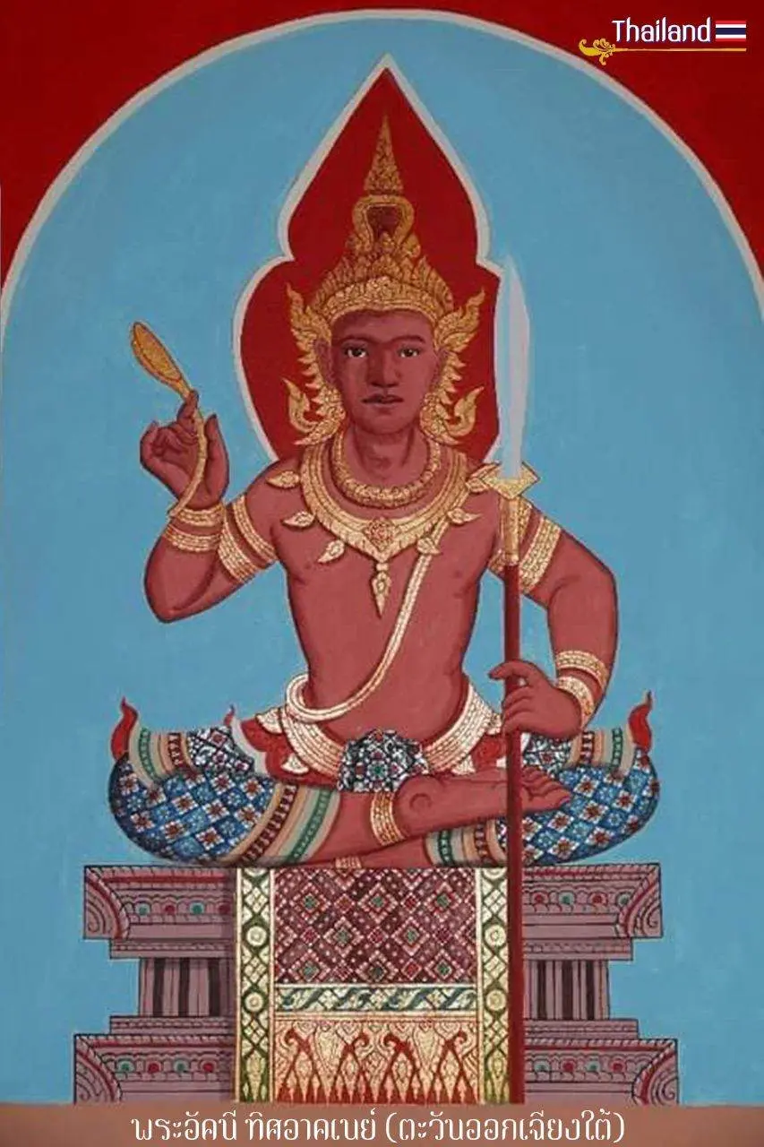 THAILAND 🇹🇭 | Aṣṭadikpāla 🔸 Traditional Thai painting