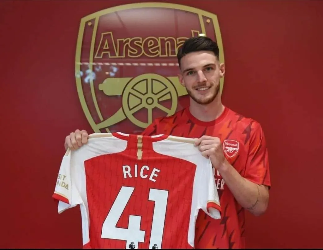 "Declan Rice"  มิดฟิลด์คนใหม่ของอาร์เซน่อล