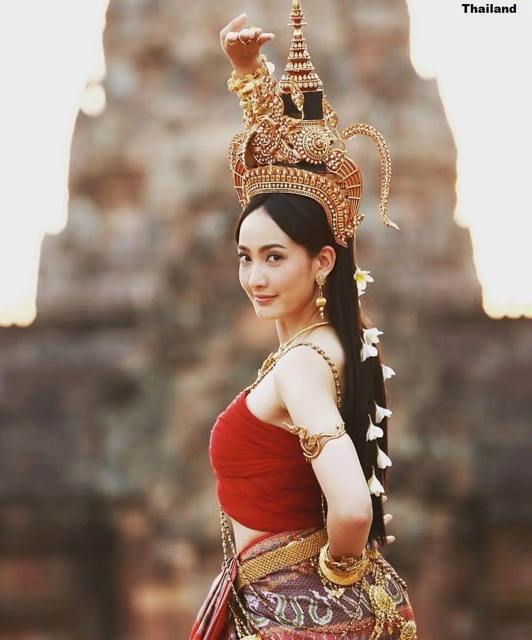 Taew Natapohn in Thai Apsara Costume 🇹🇭